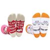 Image 1 : Set of YEXIPO Women’s Novelty Socks with Animal-Themed Prints – Cat on my lap & Go