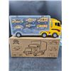 Image 1 : Yellow Toy Truck Transporter with Miniature Vehicles