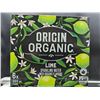 Image 2 : Origin Organic Lime Sparkling Water 6-Pack, 355 mL Each