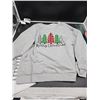 Image 1 : Gray 2XL Holiday-Themed Sweatshirt with Tree Design