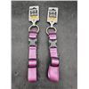 Image 1 : Zeus Nylon Dog Collar XL/1TG 2-Pack in Pink