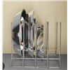 Image 1 : Landon & Co. Chrome-Plated Pot Lid Organizer Rack