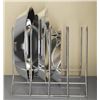 Image 1 : Landon & Co. Chrome-Plated Pot Lid Organizer Rack