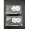 Image 2 : WP3 Voice Control Smart Plug 2×2-Pack Compatible With Google Assistant and Alexa