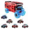 Image 1 : Hot Wheels Monster Trucks Power Smashers Monster Transport Vehicle with 6x Monster Trucks