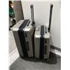 Image 3 : Two-Piece Air Canada Maple Leaf Design Hardshell Luggage Set With TSA-Approved Locks and Telescopic 
