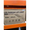 Image 2 : LED Parking Lot Light 200W with Photocell Dusk to Dawn, 3-Pack