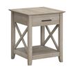 Image 1 : Bush Furniture KWT120WG-03 End Table with Drawer