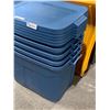 Image 3 : Set of 5 Rugged Tote 18-Gallon Storage Containers with Lids
