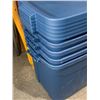 Image 4 : Set of 5 Rugged Tote 18-Gallon Storage Containers with Lids