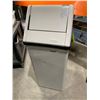 Image 1 : Rubbermaid Commercial Slim Jim Waste Container with Swing Lid