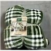 Image 1 : Woolrich Sherpa Throw Plaid Pattern 60 in x 70 in