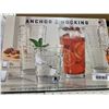 Image 2 : Anchor Hocking 16-Piece Drinkware Set – 8 Tall and 8 Short Glasses