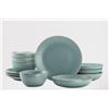 Image 1 : Over & Back 16-Piece Dinnerware Set – Green Ceramic