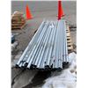 Image 1 : Bulk Lot of Galvanized Steel Pipes of Varying Lengths and Diameters