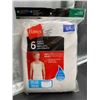 Image 1 : Hanes 6-Pack Tagless Tanks L/G (Large) Soft & Breathable, White