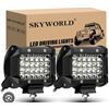 Image 1 : Skyworld 4-Inch LED Work Lights for Truck, Boat, ATV, and SUV, 2-Piece Set