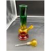 Image 1 : Glass Water Pipe With Gradient Coloring and Detachable Bowl