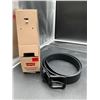 Image 1 : Levi’s Men’s Leather Belt, M/M, Black, Fits Pants Size 32-34