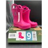 Image 1 : Kamik Childrens EK6002 Pink Rose Rubber Boots Size 9