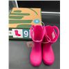 Image 2 : Kamik Childrens EK6002 Pink Rose Rubber Boots Size 9