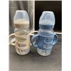 Image 1 : Set of 2 Dr. Brown’s Baby Bottles With Handles in Blue and Beige