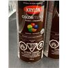 Image 2 : Krylon Colormaxx Paint + Primer Gloss Leather Brown – Set of 3, 340g Each