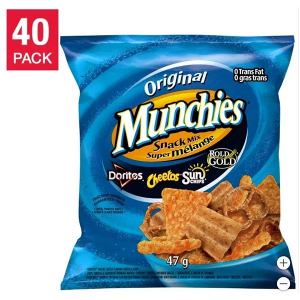 Frito-Lay Munchies Original, 40 x 47g Single-Serve Sacs