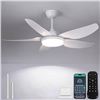 Image 1 : Kvilfan Ceiling Fan With RGB Lights, 46 Inch, Model 8226-RGB