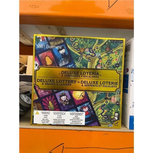 Deluxe Lottery And Snakes And Ladders Board Game Set