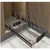 Image 1 : Richelieu Adjustable Pull-Out Pan Divider for Cabinet Organization