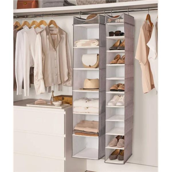 Neatfreak 2 Hanging Closet Organizers with Adjustable Shelves