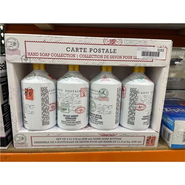 Carte Postale Hand Soap Collection – Set of 4, 21.5 Fl Oz Each