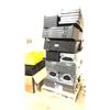 Image 1 : PALLET OF BLACK PLASTIC SHELVING'S