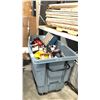 Image 2 : BIN OF BOWLING BALLS, SHOES AND MORE - BIN NOT INCLUDED