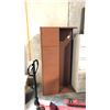 Image 2 : BEIGE 2 LATERAL METAL FILE CABINET, MAPLE HATCH AND THROW CUSHION - MUST TAKE ALL