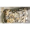 Image 2 : BIN OF ASSORTED CLAMP GASKETS & BREWERY HARDWARE