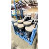 Image 1 : PALLET CRATE OF BLACK METAL & TAN COMMERCIAL STOOLS *PALLET CRATE NOT INCLUDED*
