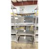 Image 2 : STAINLESS STEEL 5 SHELF COMMERCIAL KITCHEN SHELVING UNIT & 4 SHELF UNIT