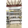 Image 2 : PAIR OF STAINLESS STEEL 5 SHELF COMMERCIAL KITCHEN SHELVING UNITS