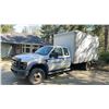 Image 2 : 2009 FORD F450, 2DR CUBE VAN, WHITE, VIN 1FDAX46R29EA41562