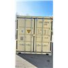 Image 2 : BEIGE 20' 67,200 MAX CAPACITY INDUSTRIAL TRANSPORT CONTAINER WITH DUAL SWING REAR DOORS &