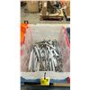 Image 2 : 2 PLASTIC TOTES OF ASSORTED WRENCHES & SOCKETS