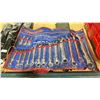 Image 2 : 4 ASSORTED WRENCH SETS IN FABRIC STYLE ROLL UP CASES