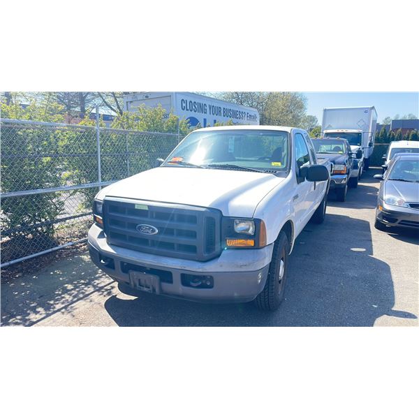 2006 FORD F250 XL SUPERDUTY PICKUP WHITE VIN 1FTSX205X6EA84903