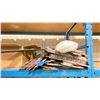 Image 8 : SHELF OF ASSORTED SPA PARTS, EPOXY KITS, & REPAIR ITEMS *MUST TAKE ALL ON SHELF*