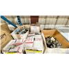 Image 2 : SHELF OF ASSORTED HEAVY DUTY HARDWARE, BRACKETS, & REPAIR ITEMS *MUST TAKE ALL ON SHELF*