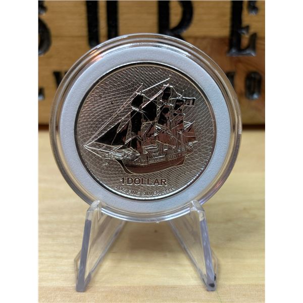 Lot 2-1) 1 oz Cook Island Silver coin