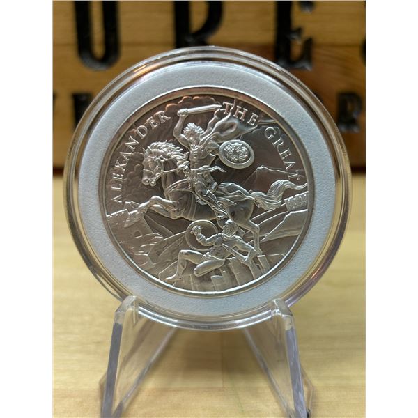 Lot 4-1) 1 oz  Aleksander the Great Legendary Warriors silver