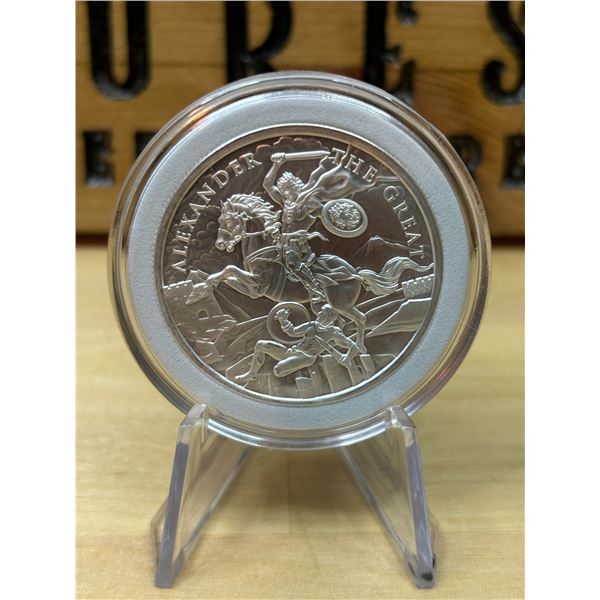 Lot 8-1) 1 oz  Aleksander the Great Legendary Warriors silver
